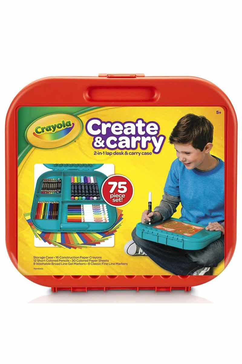 Crayola Create & Carry - Estuche para crear y transportar 75 piezas