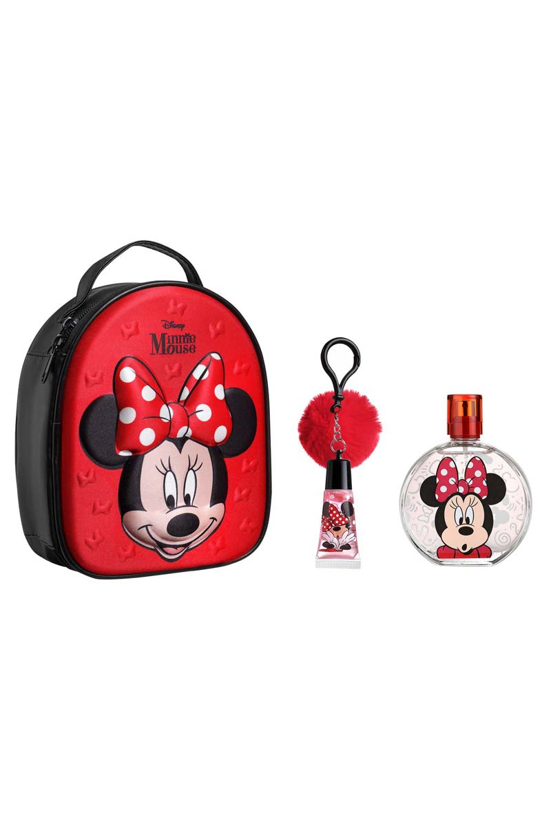 Disney Minnie Mouse Set Eau de toilette + Lip Gloss + Bolso