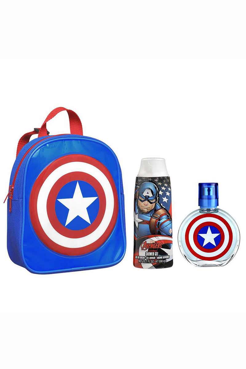 Marvel Captain America Set Eau de toilette + Shower Gel + Morral