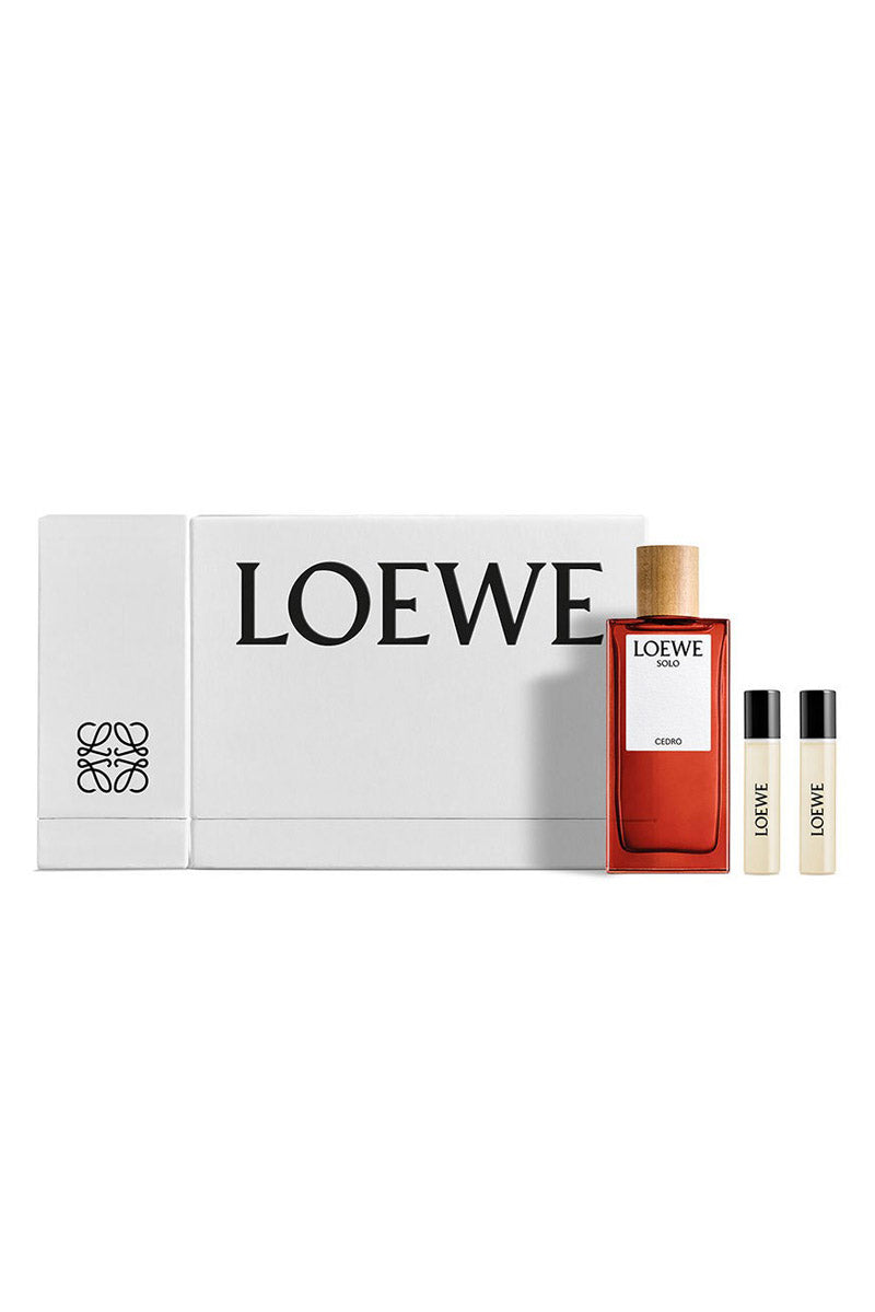 Loewe Set Solo Cedro Eau De Toilette + Mini Eau De Toilette + Mini Eau De Parfum Solo Mecuri
