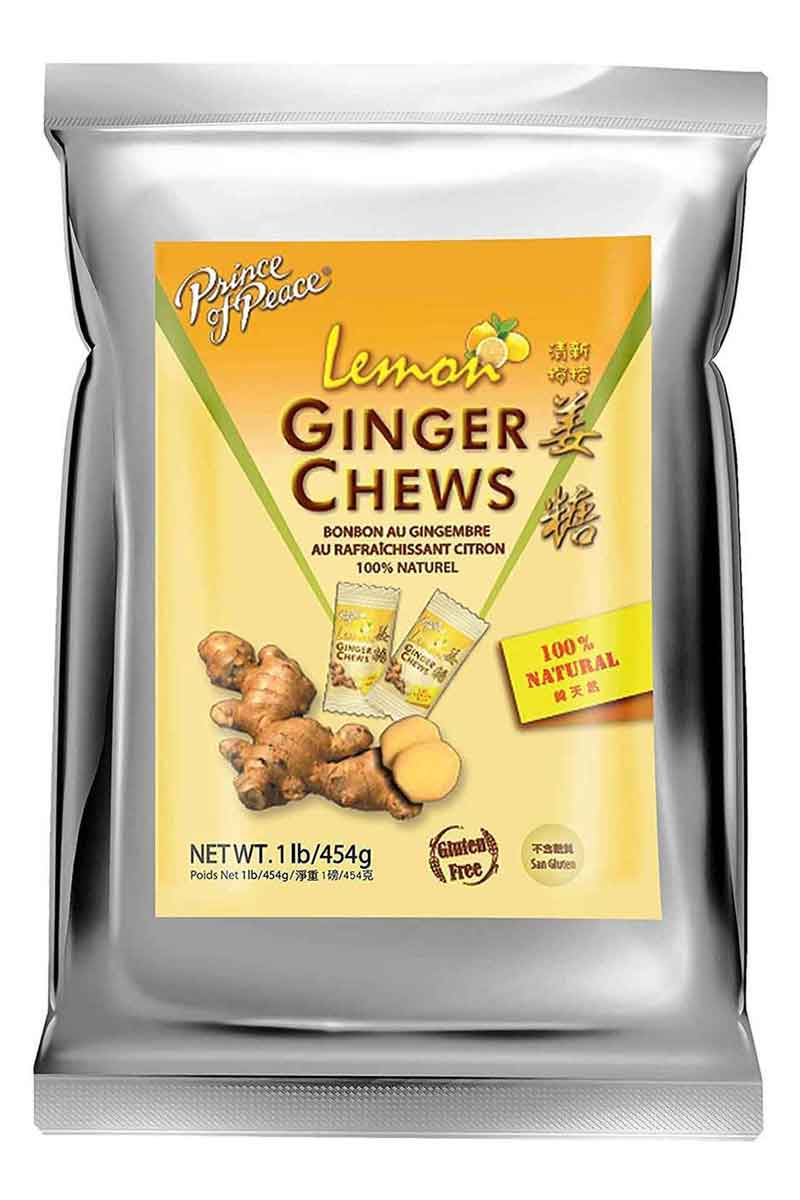 Prince Of Peace Ginger Chews Lemon 454 g