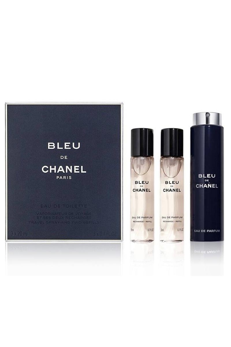 Chanel Bleu Eau De Parfum  Pour Homme 3 x 20 ml