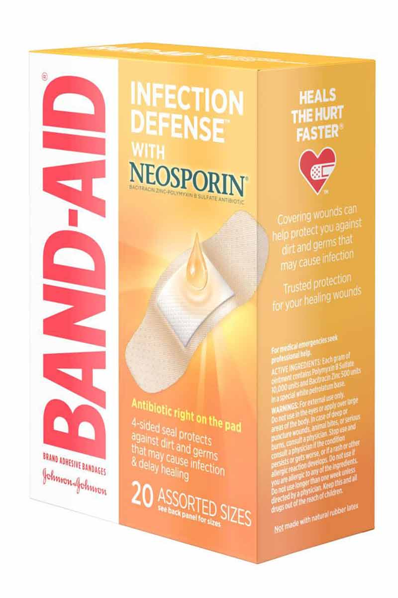 Band-Aid Curas Para Defensa De Infecciones Con Neosporin 20 Curas