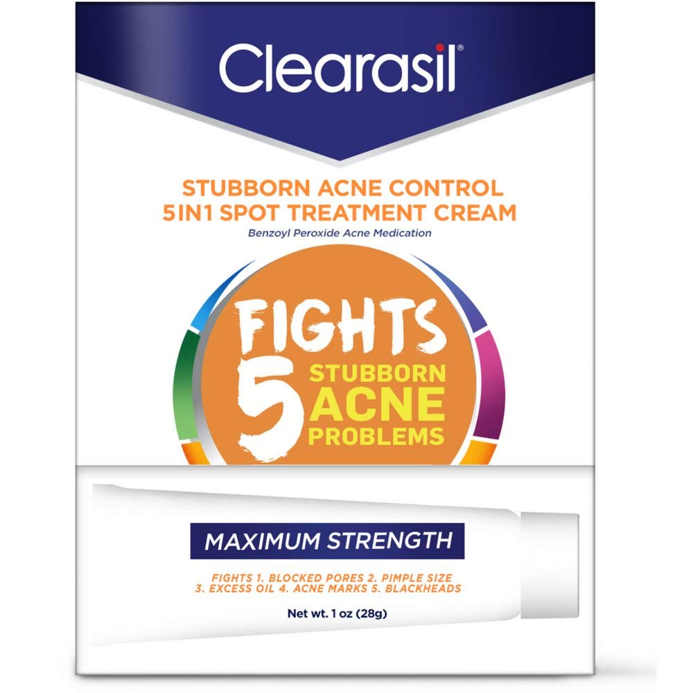 Clearasil Stubborn Acne Control - Tratamiento en crema que elimina el acné 28 g