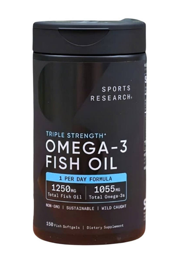 Sports Research Triple Strength Omega-3 1 055 mg Fish Oil 1 250 mg  150 Softgels