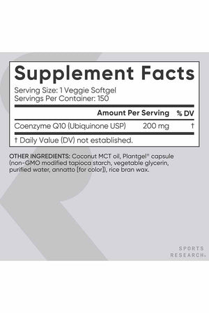 Sports Research CoQ10 200mg 150 Veggie