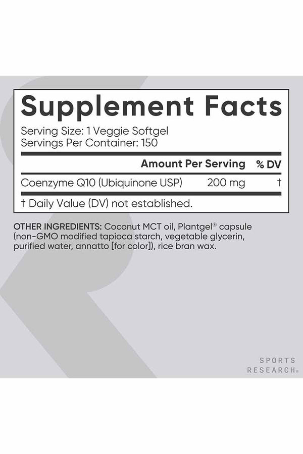 Sports Research CoQ10 200mg 150 Veggie