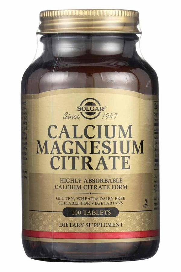 Solgar Calcium Magnesium Citrate 100 Tabletas