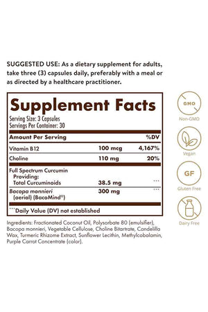 Solgar Curcumin Brain Works 90 Capsulas