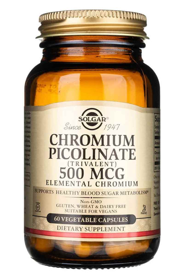 Solgar Chromium Picolinate 500 mcg 60 Capsulas