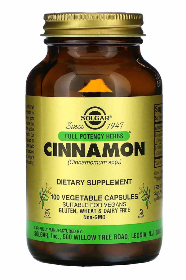 Solgar Cinnamon 100 Capsulas