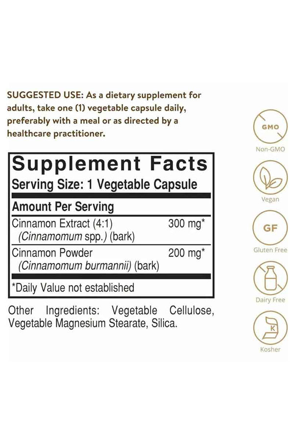 Solgar Cinnamon 100 Capsulas