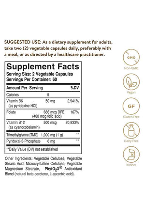Solgar Homocysteine Modulators 120 Capsulas Vegetales