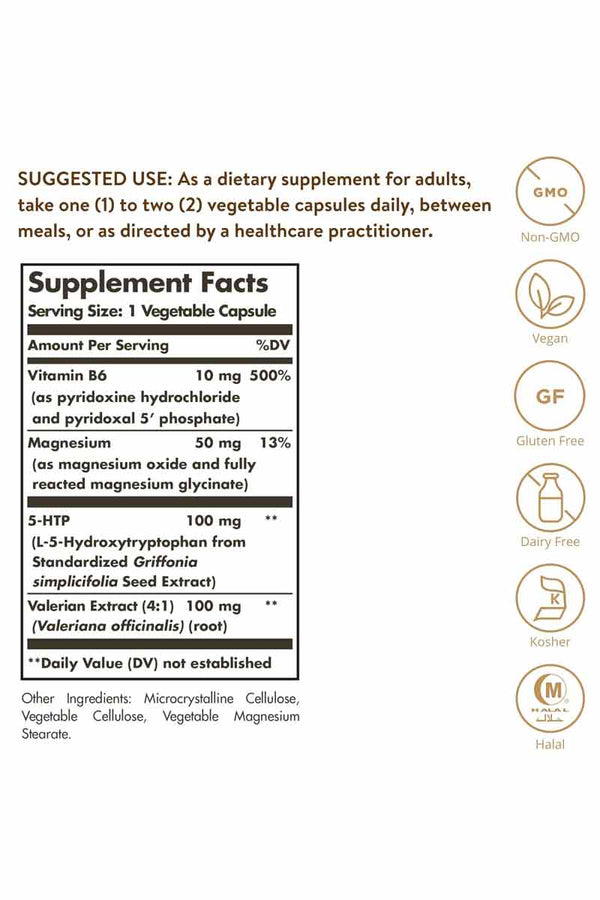 Solgar 5 HTP 100 MG 90 Capsulas