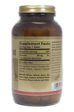 Solgar Potassium 100 Tabletas