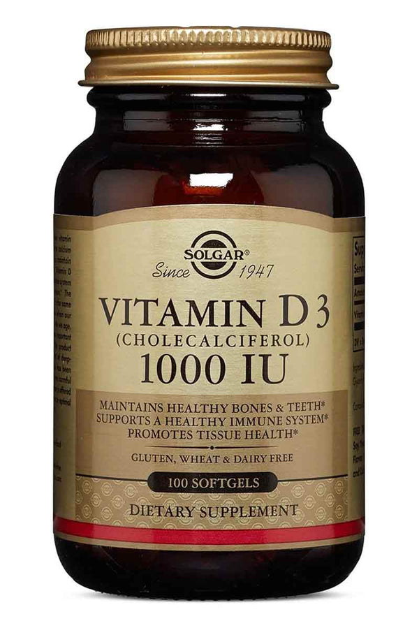 Solgar Vitamin D3 25 MCG ( 1000 IU ) 100 Softgel