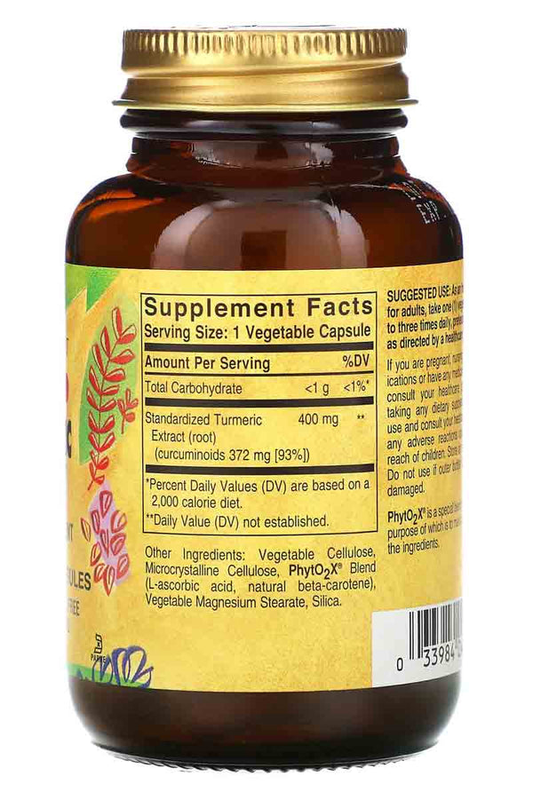 Solgar Turmeric Root Extract 60 Vegetable Capsules