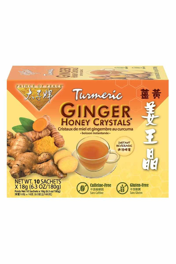 Prince Of Peace Ginger Honey Crystals Turmeric 10 sobres 18 g