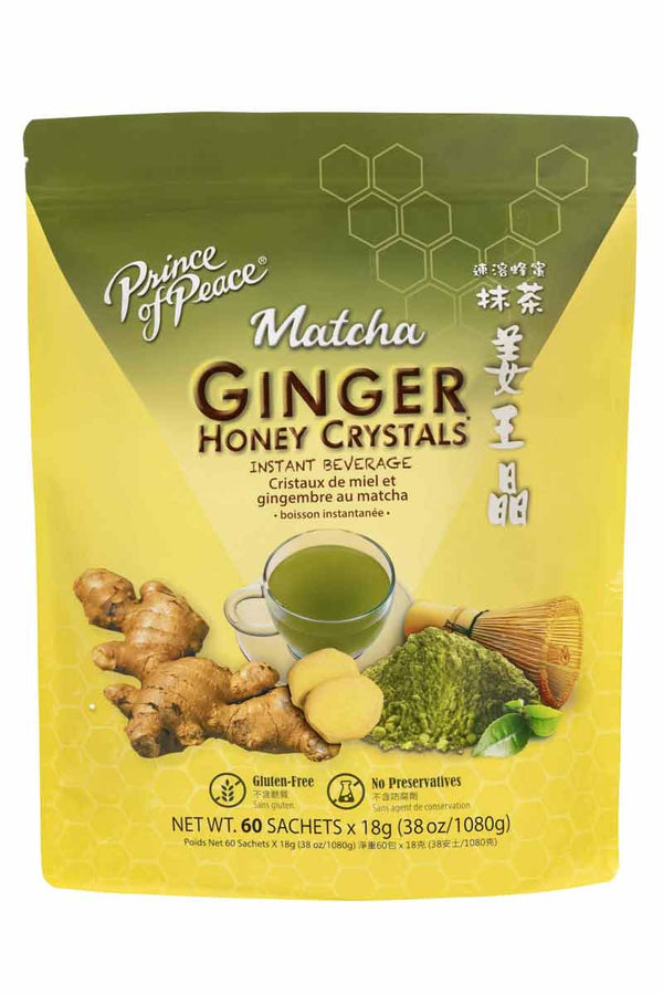 Prince Of Peace Ginger Honey Crystals Gingembre Au Matcha 25 sobres 18 g