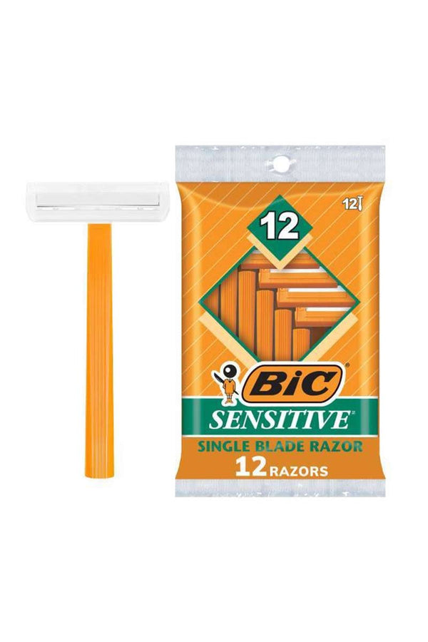 Bic Sensitive Single Blade Razor 12 Unidades
