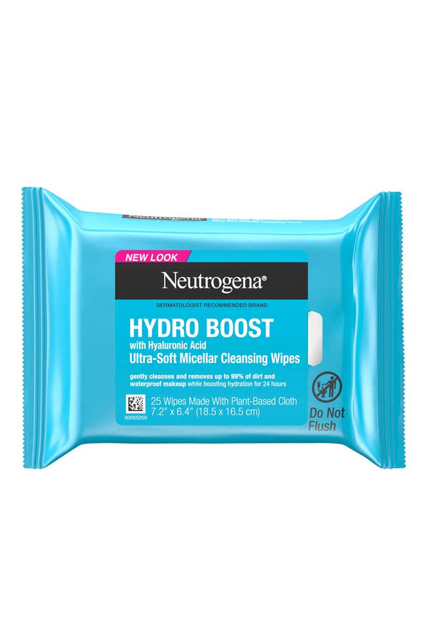 Neutrogena Hydro Boost Ultra-Soft Micellar Cleansing Wipes 25 Wipes