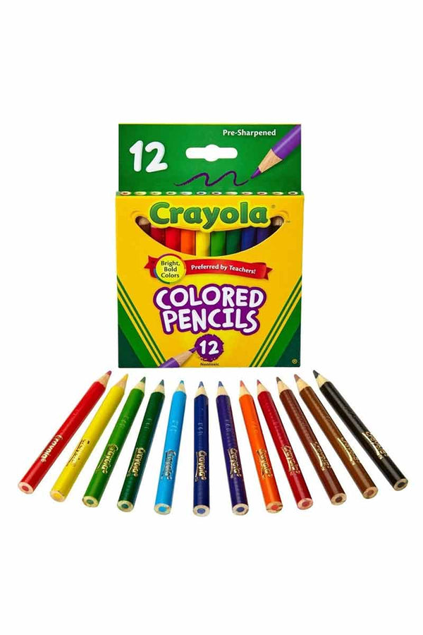 Crayola Colored Pencils - Lápices De Colores De Tamaño Medio 12 Unidades