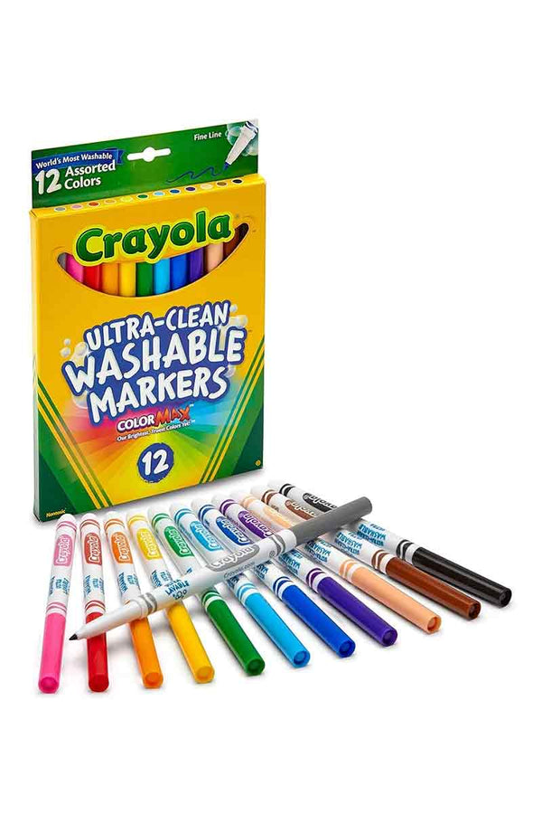 Crayola Ultra-Clean Washable Markers 12 unidades