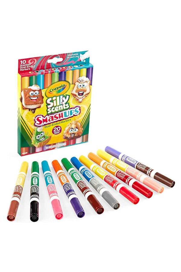 Crayola Marcadores Lavables Silly Scents Smash Ups De Doble Punta 10 Unidades