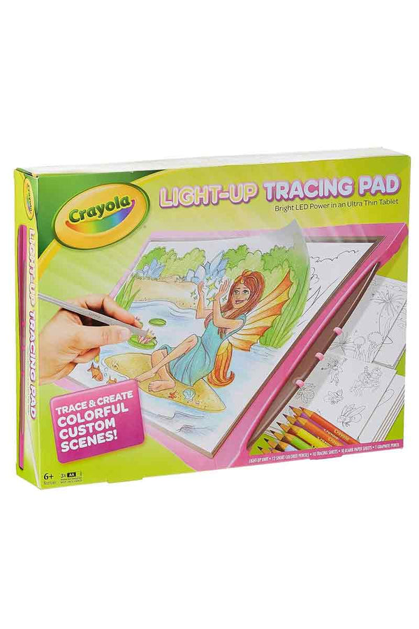 Crayola Light-Up Tracing Pad - Block De Notas Con Luz Color Rosa