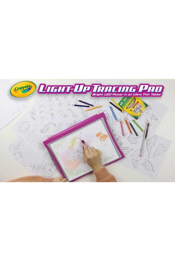 Crayola Light-Up Tracing Pad - Block De Notas Con Luz Color Rosa