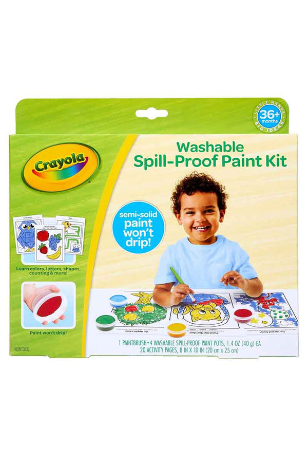 Crayola Kit de pintura lavable a prueba de derrames