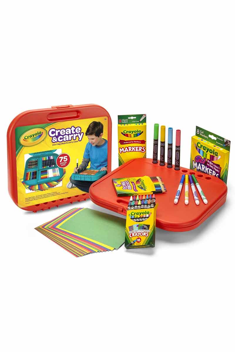 Crayola Create & Carry - Estuche para crear y transportar 75 piezas