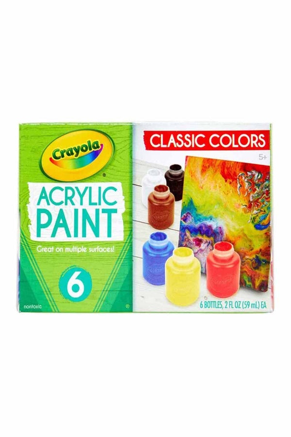 Crayola Acrylic Paint Classic Color 6 Unidades