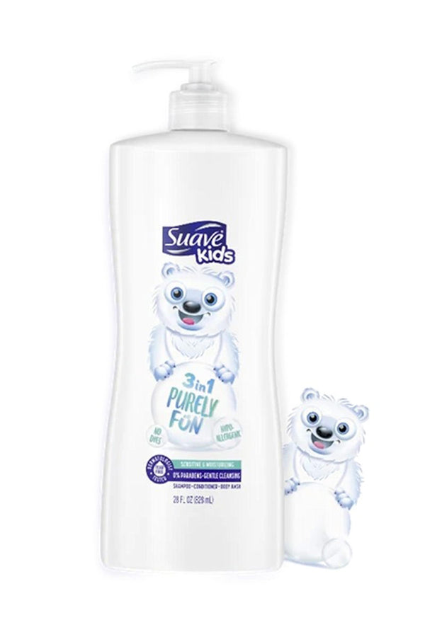 Suave Kids 3in1 Purely Fun Sensitive & Moisturizing 828ml