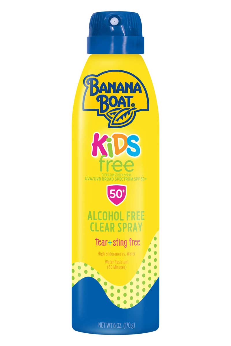 Banana Boat Kids Free SPF 50 Alcohol free clear spray 6 oz