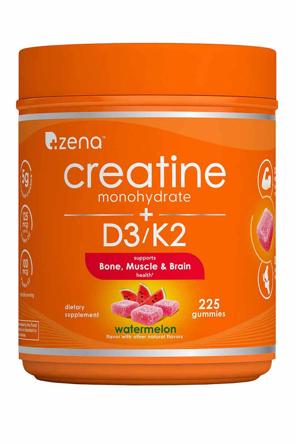 Zena Creatine Monohydrate D3\k2 5g 225 Gummies