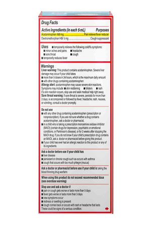 Tylenol Children's Cold+Cough+Sore Throat Bubble Gum De 4 a 11 Años 4 oz