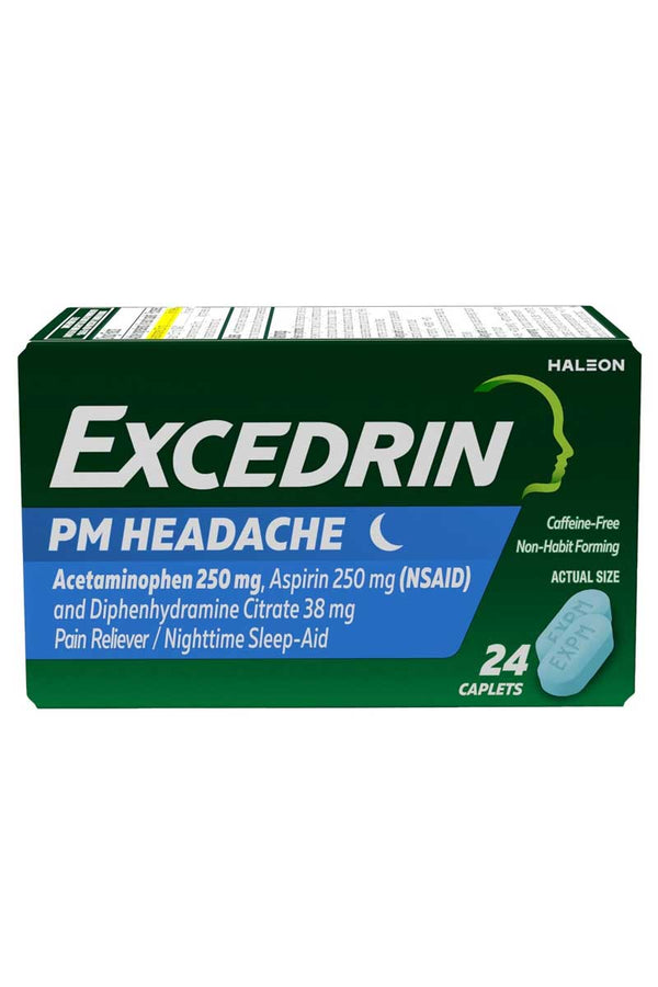 Excedrin PM Dolor De Cabeza 24 Tabletas