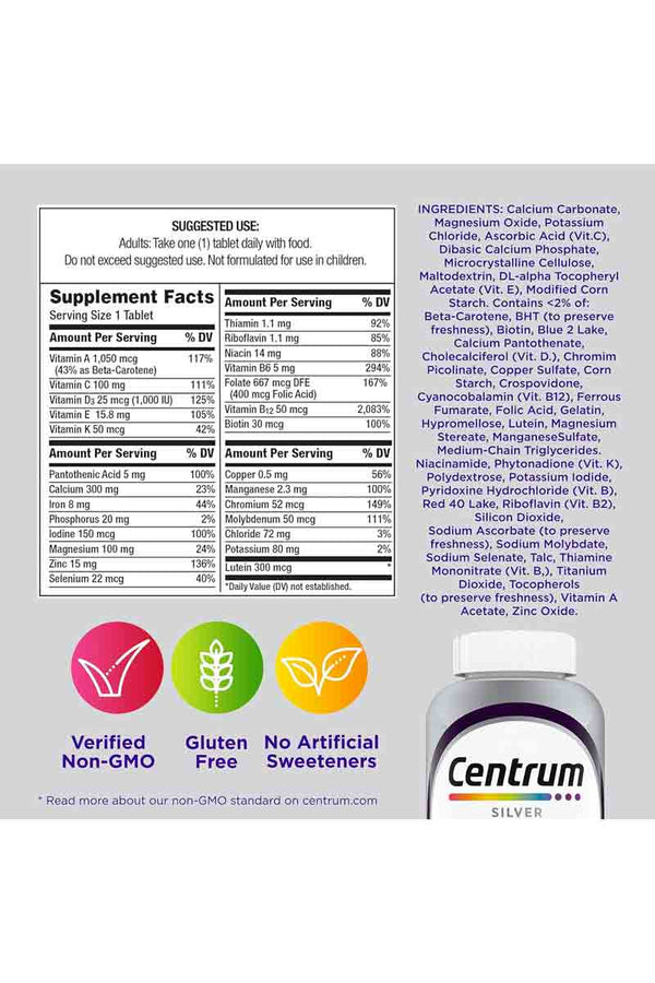 Centrum Silver Women 50+ 65 Tabletas