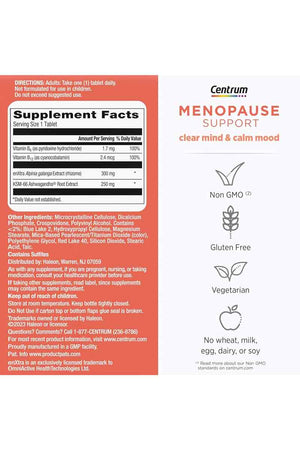 Centrum Menopause Support Clear Mind & Calm Mood 30 Tabletas