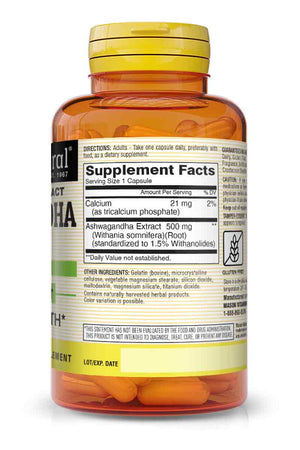 Mason Ashwagandha 500 mg 60 Capsulas