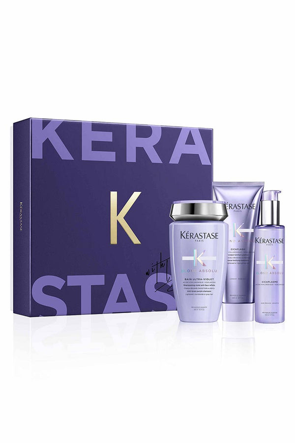 Kérastase Blond Absolu Set Bain Lumiere + Fondant Ciclaflash + Thermique Ciplasme