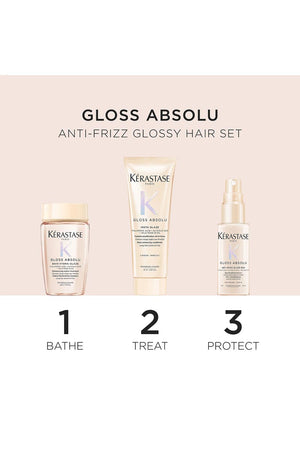 Kerastase Kit Gloss Absolu Anti-Frizz Glossy Hair