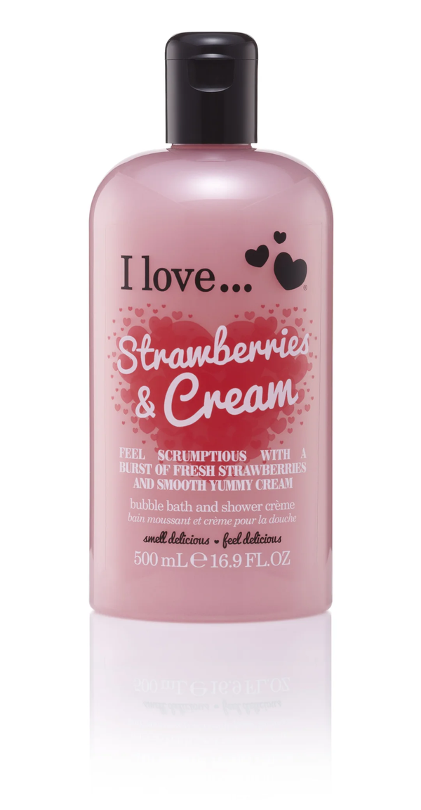 I Love Strawberries & Cream Bth & Shower Creme 500 ml