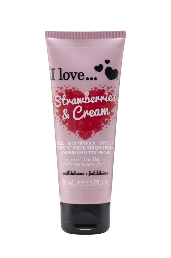 I Love Strawberries & Cream Super Soft Hand Lotion 75 ml
