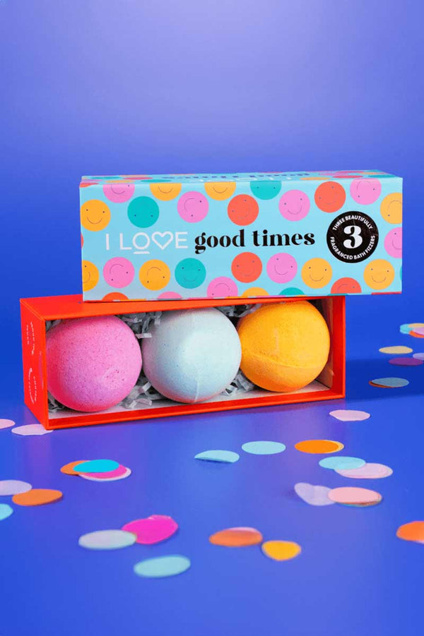 I Love Bombas de baño efervescentes Good Times 3 Bombas