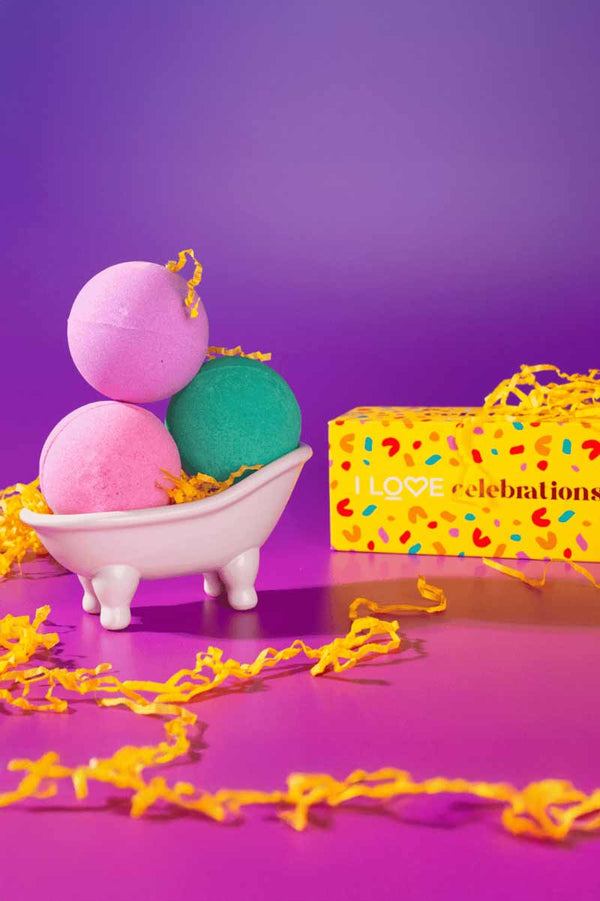 I Love Celebrations - Celebraciones Baño Efervescente 3 Bombas De Baño