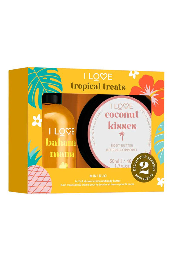 I Love Tropical Treats Mini Duo Crema De Baño + Crema Corporal