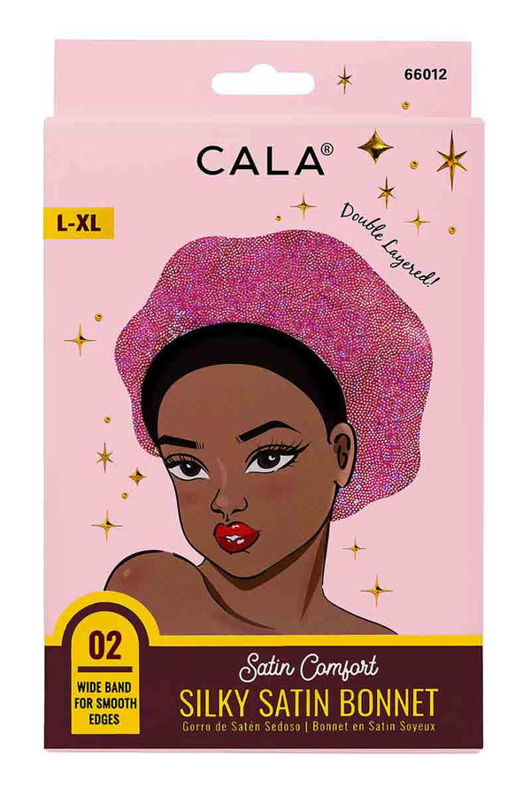 Cala gorro de satén sedoso L-XL Rosa Brillante 66012