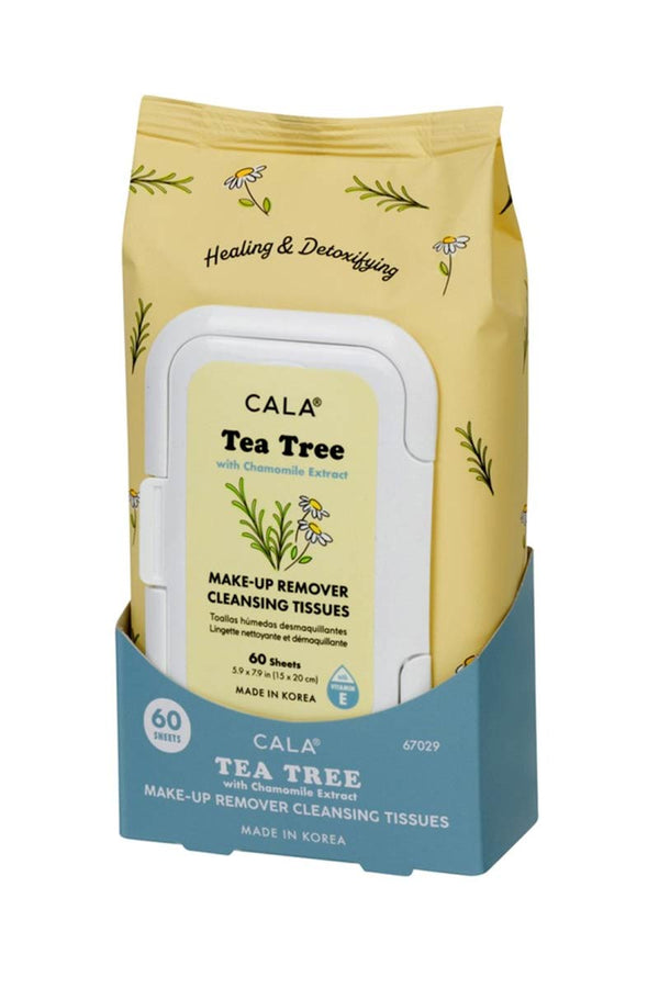 Cala Pañuelos desmaquillantes de árbol de té 60 Pañuelos